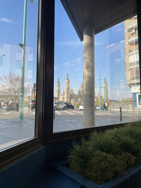 This is the view I did have from my hotel, they’re kicking me out at noon